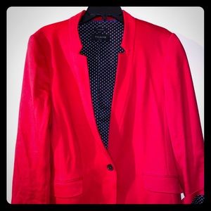 Talbots Aberdeen Red Apple Blazer Size 16